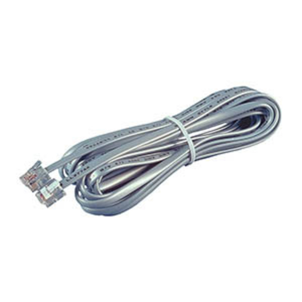 Allen Tel Full Modular 6-Conductor Telephone Phone Line Cord, 25 ft AT625